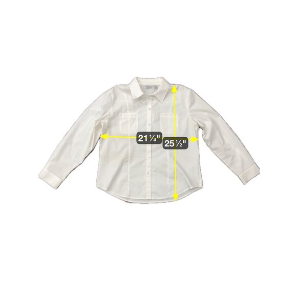 Chicos Womens White Button-Up Shirt Long Sleeve Collared Blouse Top Sz Large - Picture 6 of 9